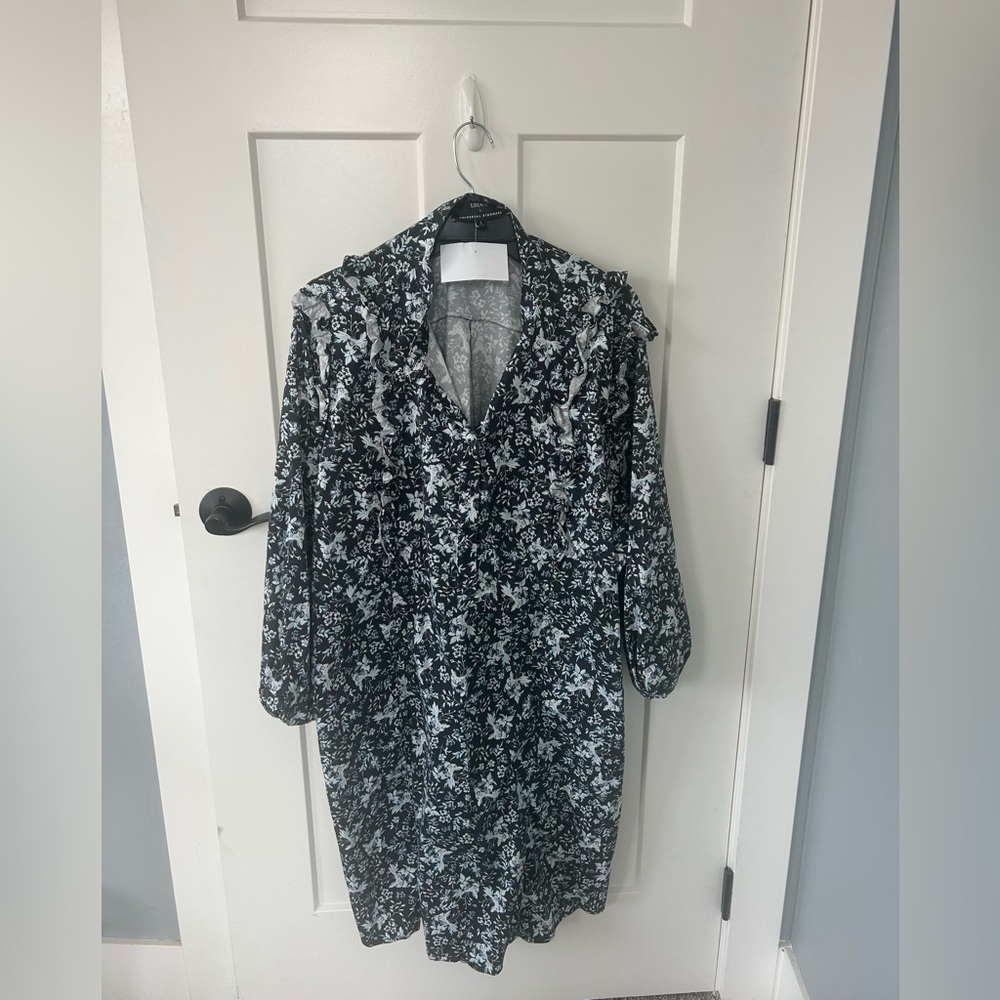 Universal Standard Black and White Floral Dress